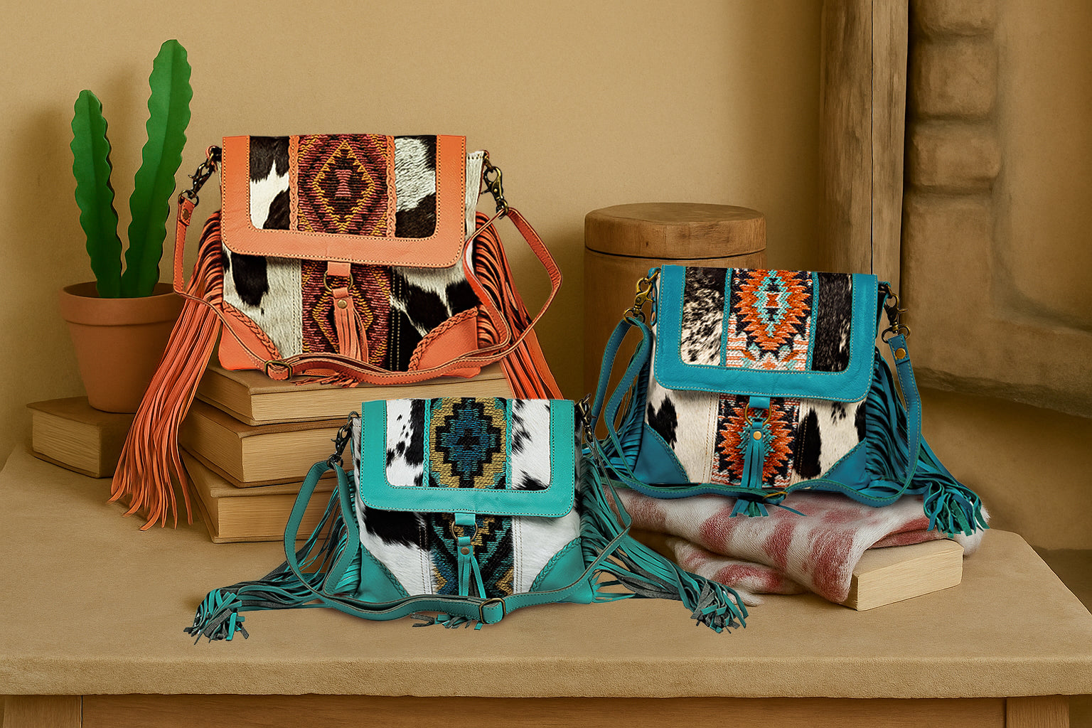 Tonga Ridge Canvas & Hairon Bag Variant Combo