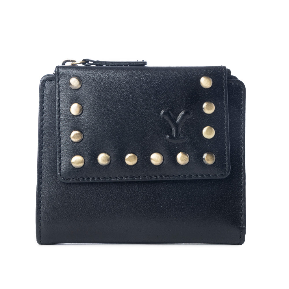 Yellowstone Westmere Studded Credit Card Holder in Ash