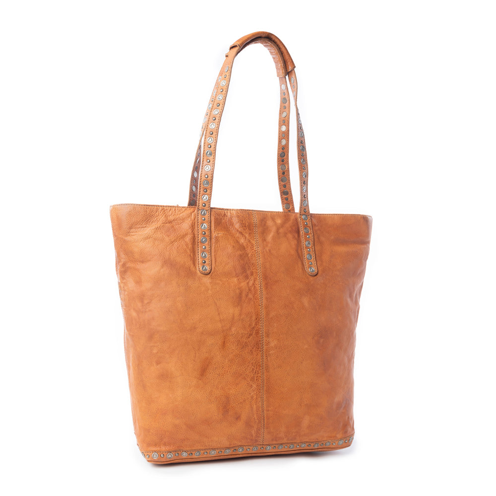Sierra Crest Leather Bag in Antique Gold