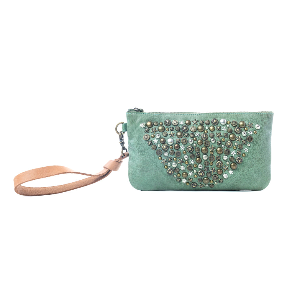 Nova Point Studded Wash Leather Pouch Variant Combo