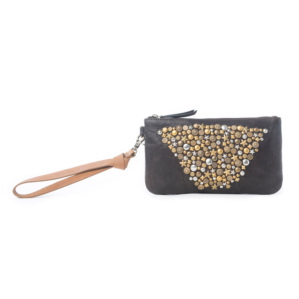 Nova Point Studded Wash Leather Pouch Variant Combo