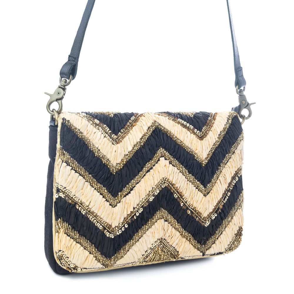 Velvet Ember Crossbody Bag in Golden Shadow