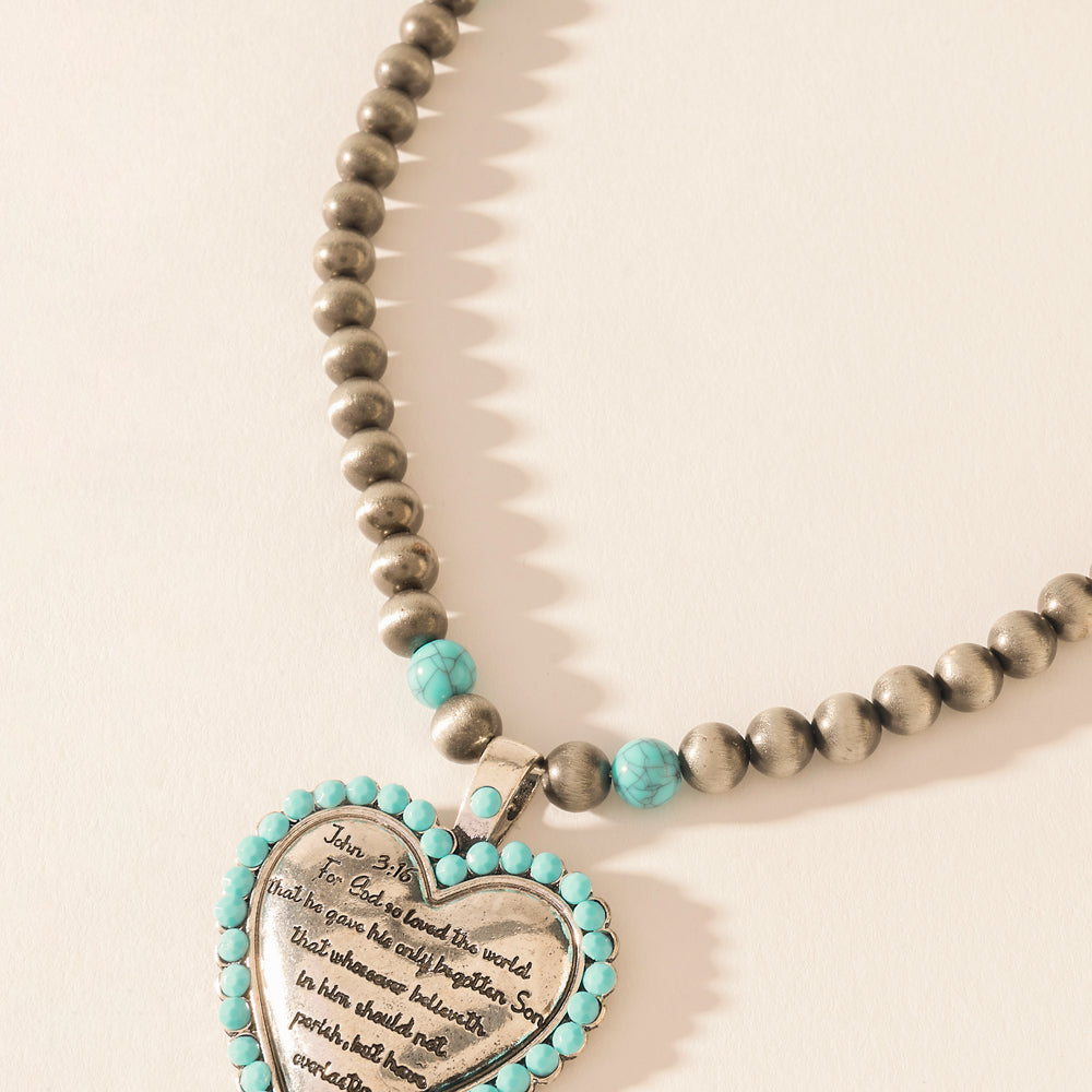 Heart of the Frontier Necklace in Storm Oasis