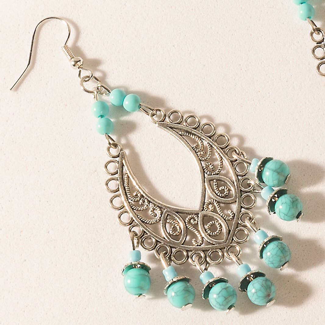 Blue River Song Earrings in Navajo Sky
