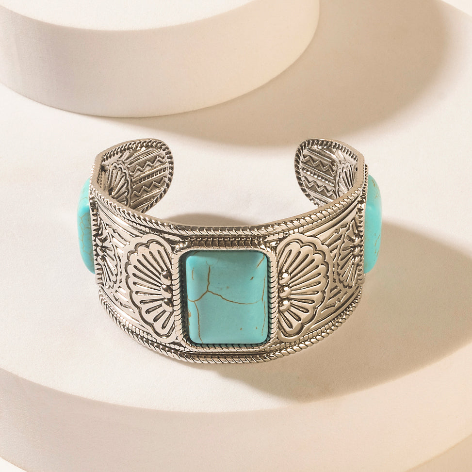 Desert Sentinel Bracelet in Navajo Teal