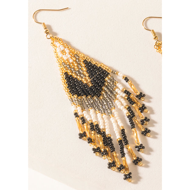 Rodeo Rhythm Earrings in Ivory Amber