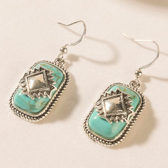 Zenith Stone Earrings in Spirit Blue