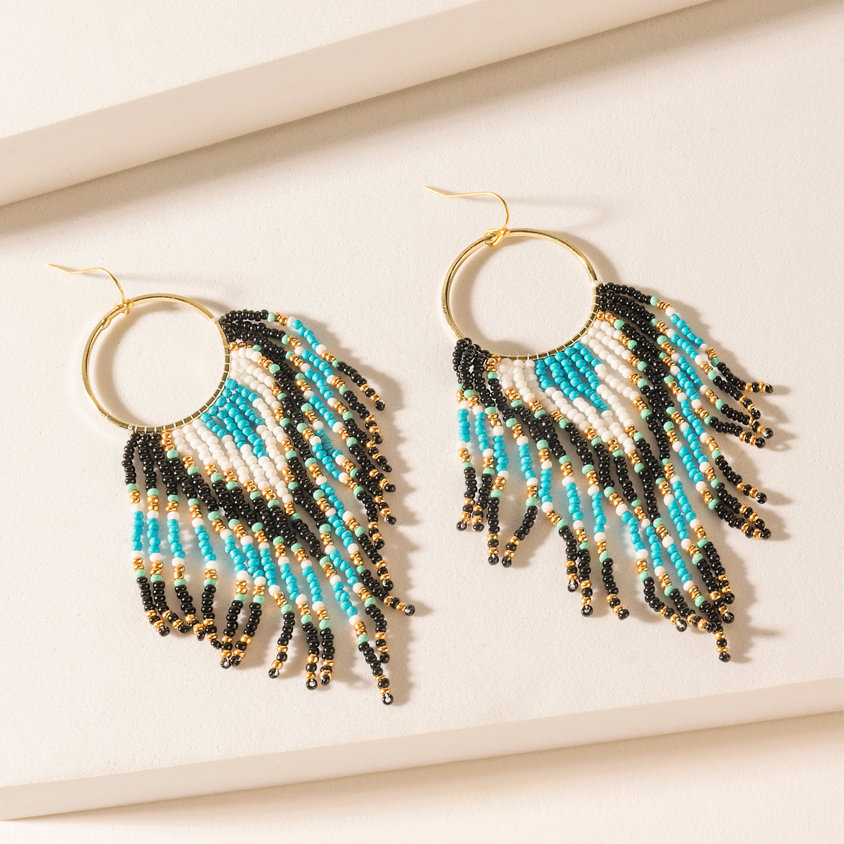 Blueflare Fringe Earrings in Azure Mist