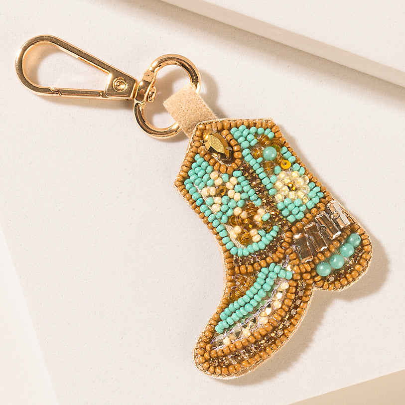 Saddle Song Boot Keychain in Desert Pearl