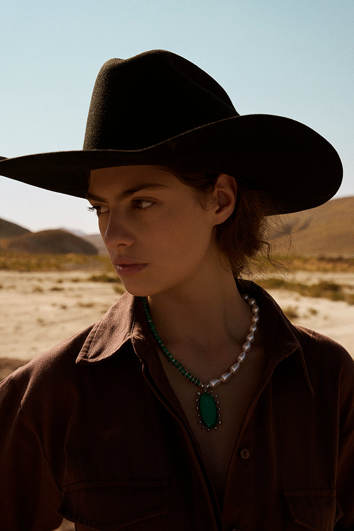 Desert Equinox Necklace in Ivory Gleam