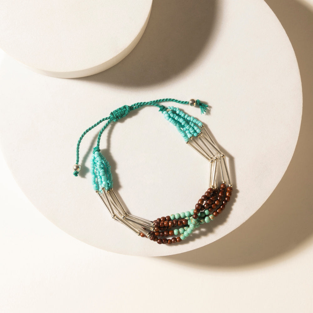 Rustler's Love Beaded Bracelet in Rover Mesa