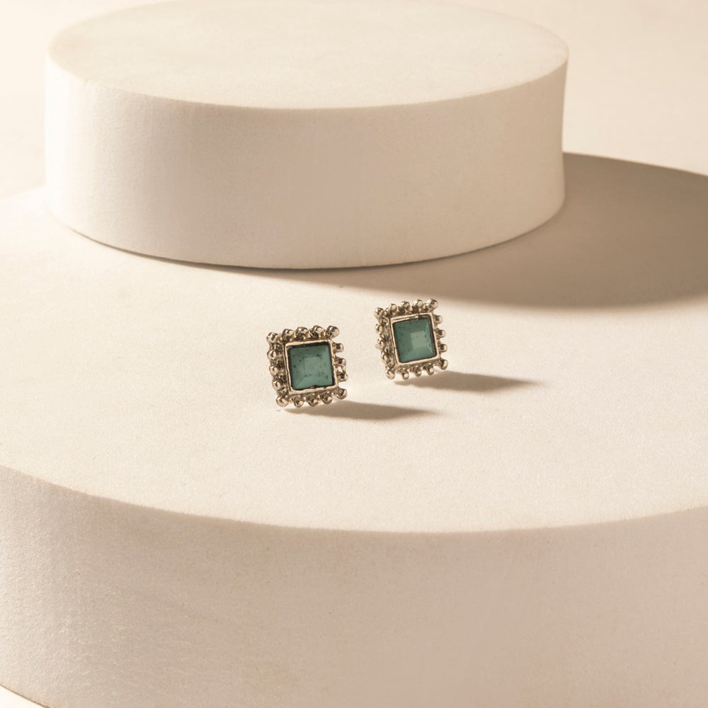 Moonbeam Earrings Set in Silver Shine