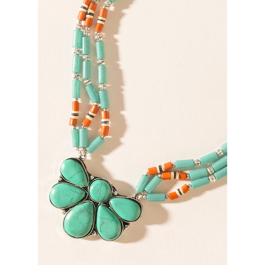 Blue Mirage Necklace in Ocean Blue