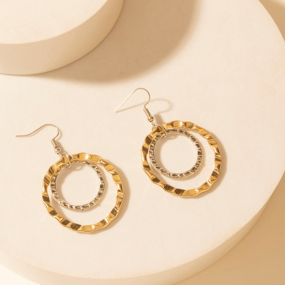 High Plains Halo Earrings in Saddle Blue