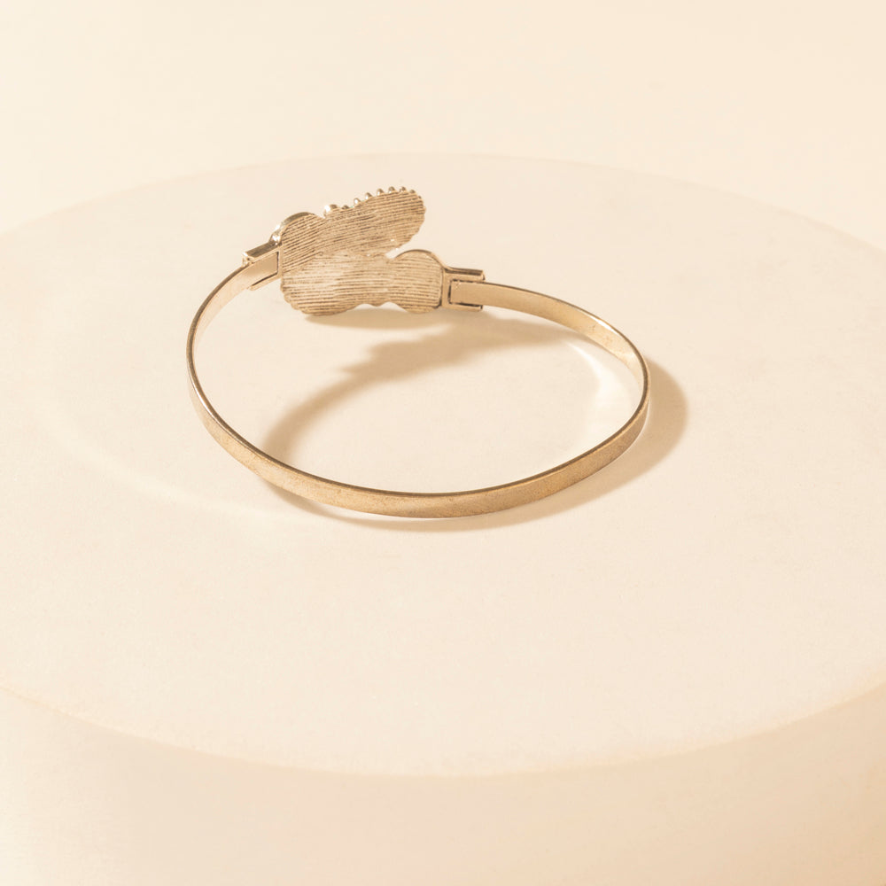 Grande Curl Cuff in Rain Silver