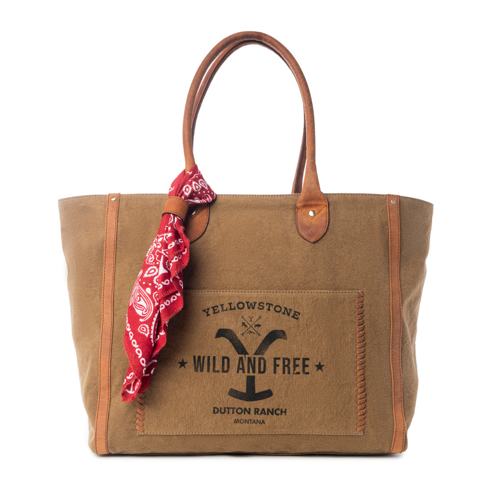 Yellowstone Velorra Sage Weekender Bag with Scarf