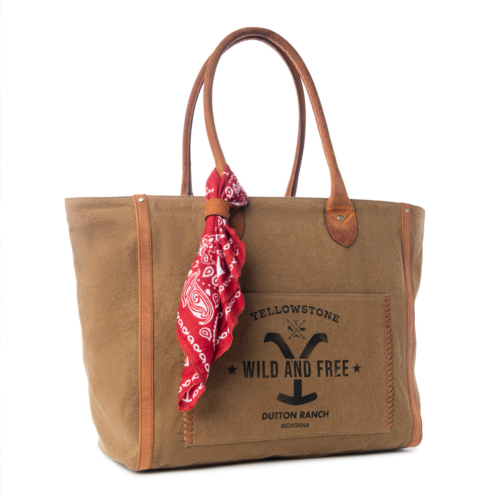 Yellowstone Velorra Sage Weekender Bag with Scarf