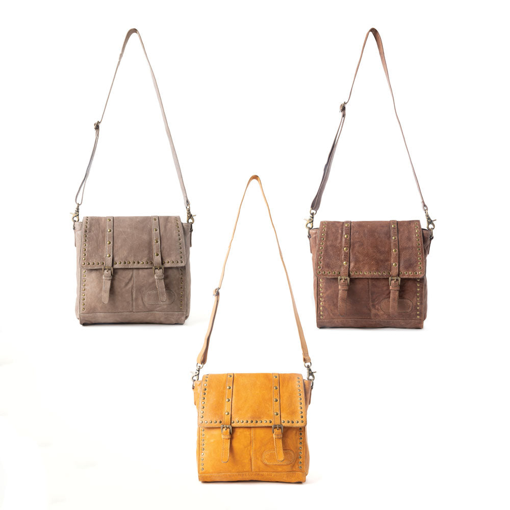 Western Rune Leather Crossbody Bag Variant Combo