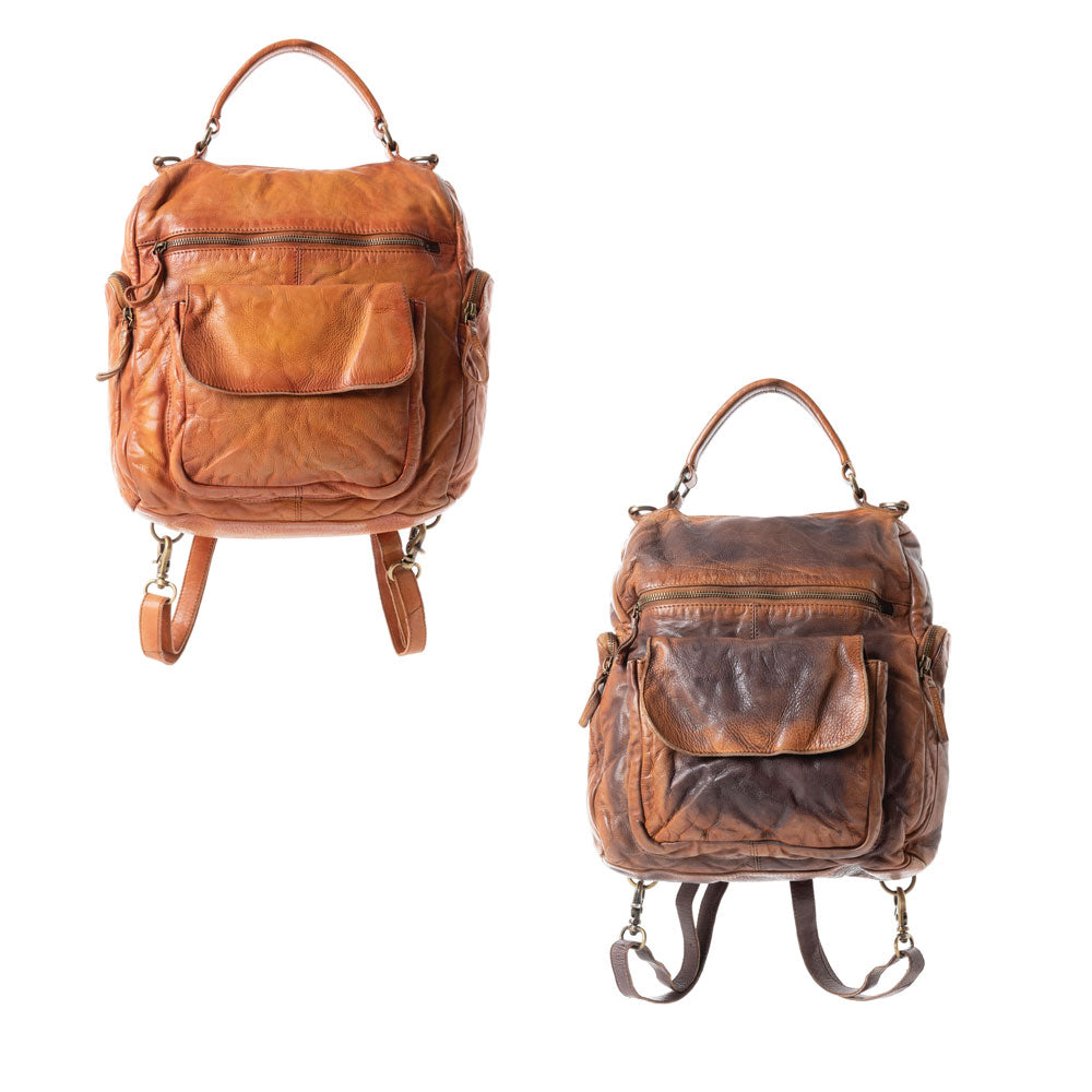 Trek Terra Leather Backpack Variant Combo