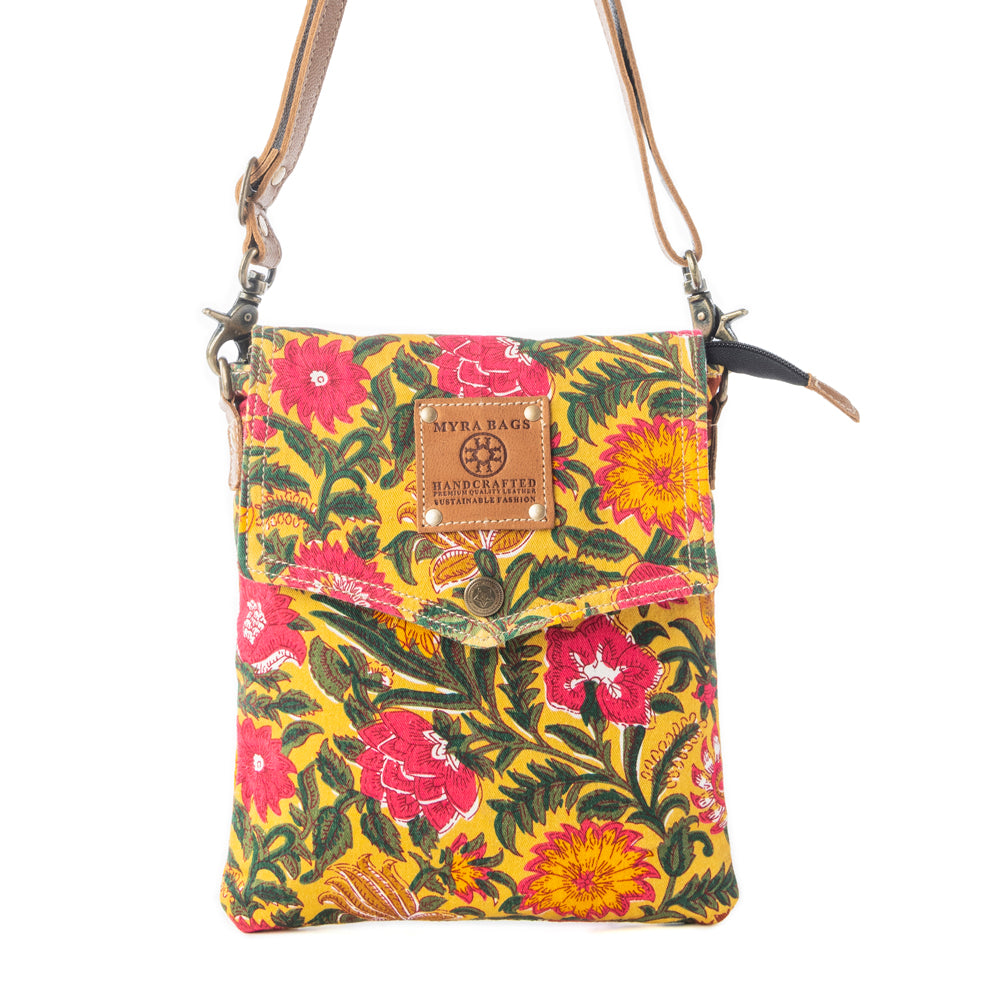 Rosé Carnival Crossbody Bag in Peony Gold