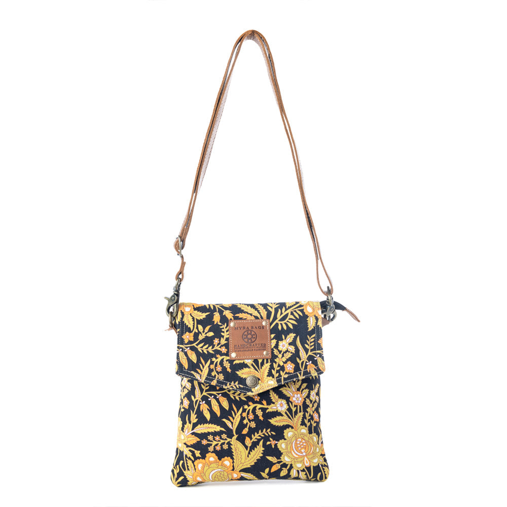Sunlit Grove Crossbody Bag in Golden Noir