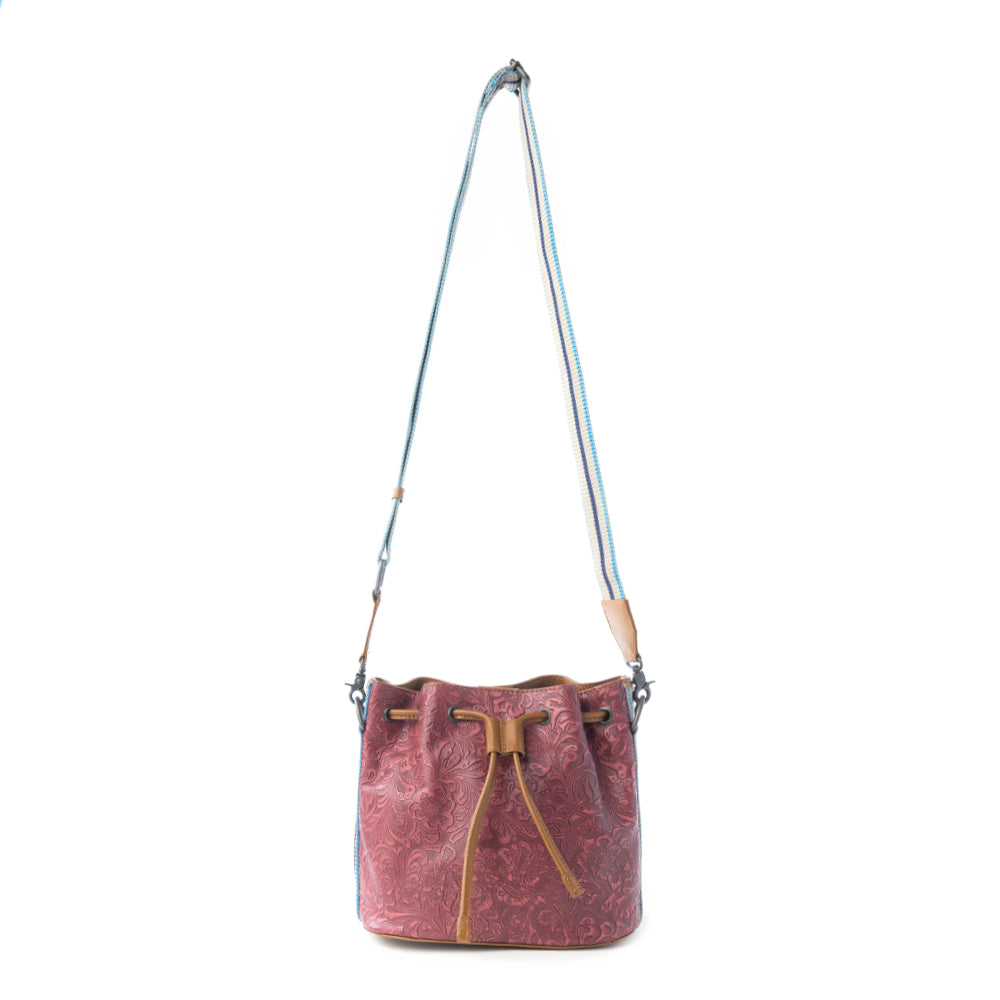 Emberlace Embossed Leather Bucket Bag Variant Combo