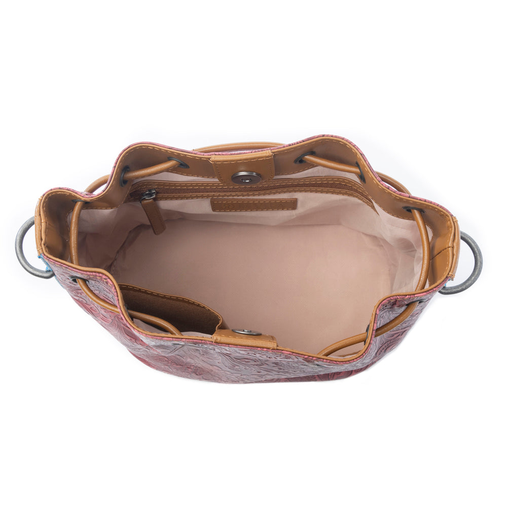 Emberlace Embossed Leather Bucket Bag Variant Combo