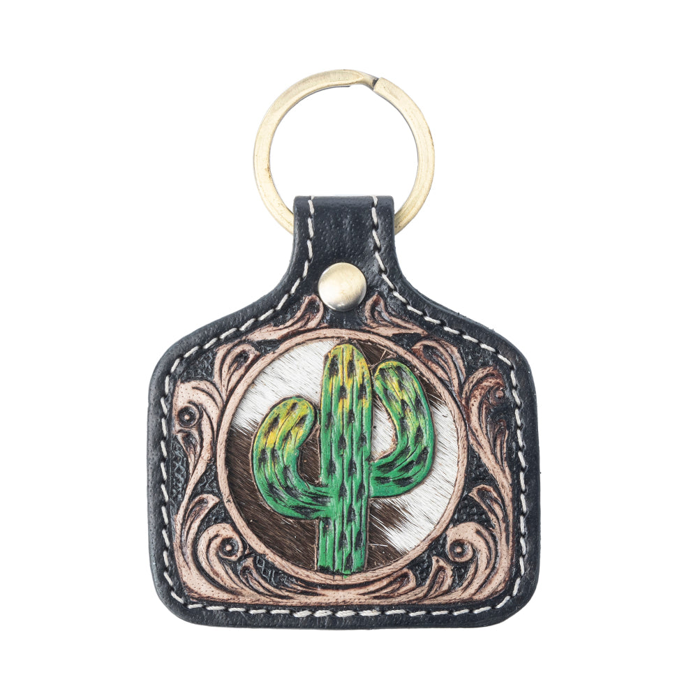 Dusthorn Relic Handtooled Leather Keyfob Variant Combo