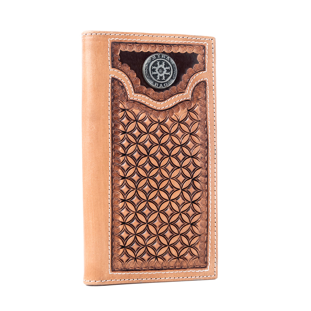 Starweave Dusk Handtooled Leather Wallet for Men Variant Combo