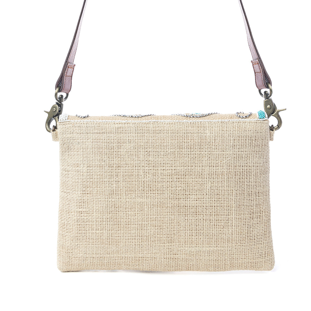 Desert Phoenix Crossbody Bag in Aqua Jewel