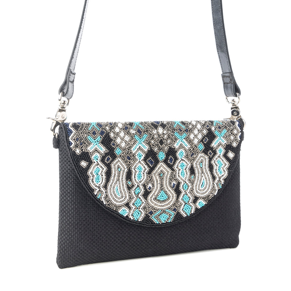 Sahara Sky Crossbody Bag in Frosted Black