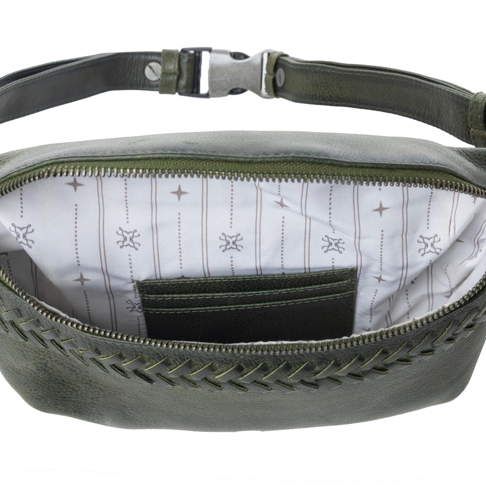 Zidana Amarillo Handstitched Veg Tanned Leather Fanny Pack Variant Combo