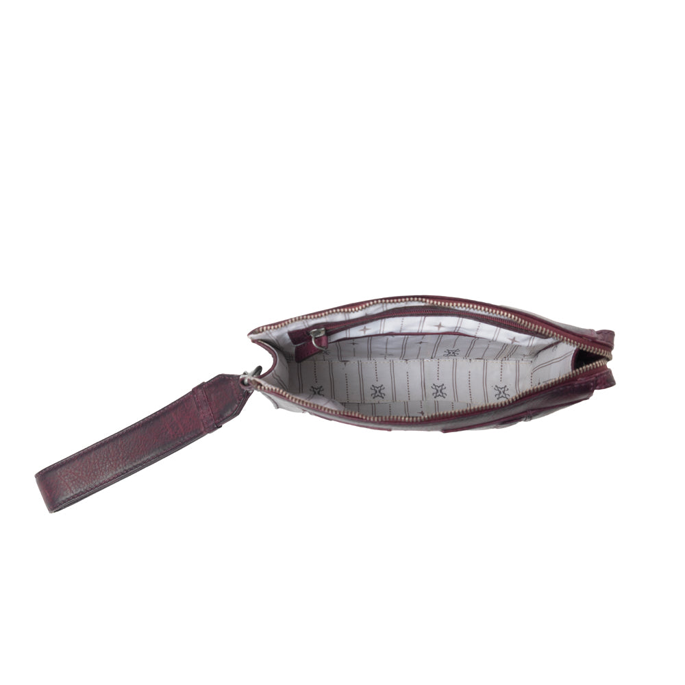 Zidana Bandera Ridge Veg Tanned Leather Wristlet Variant Combo