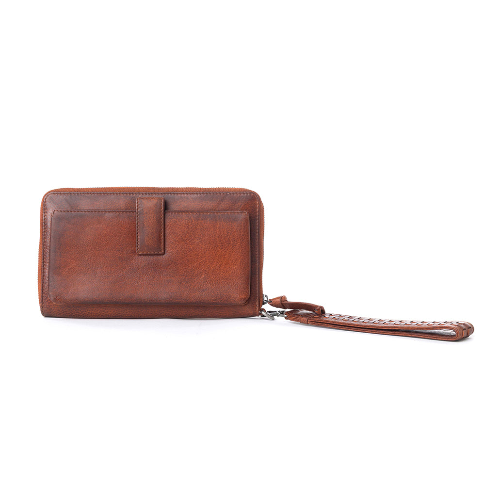 Zidana Elko Braided Veg Tanned Leather Wallet Variant Combo