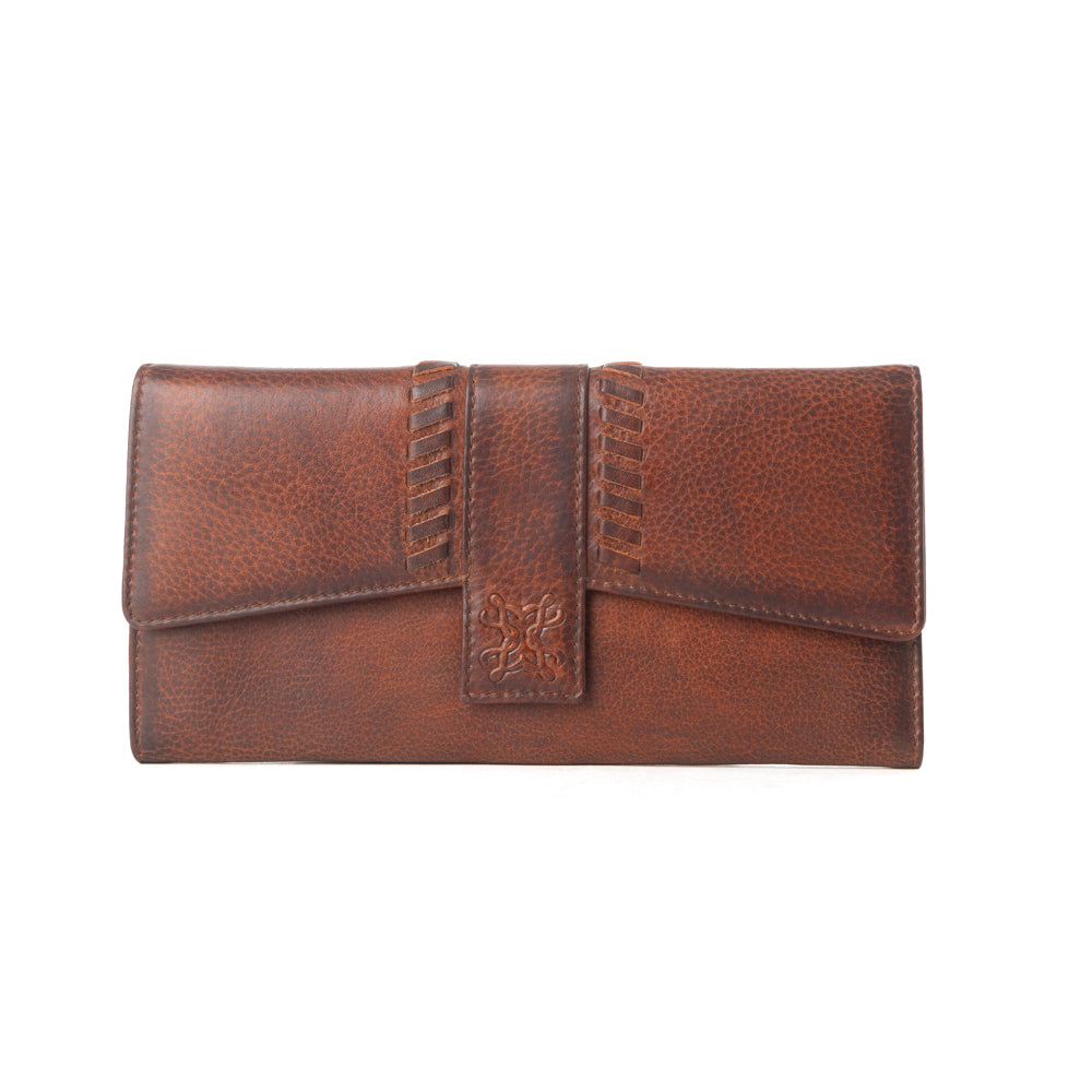 Zidana Santa Fe Woven Veg Tanned Leather Wallet Variant Combo