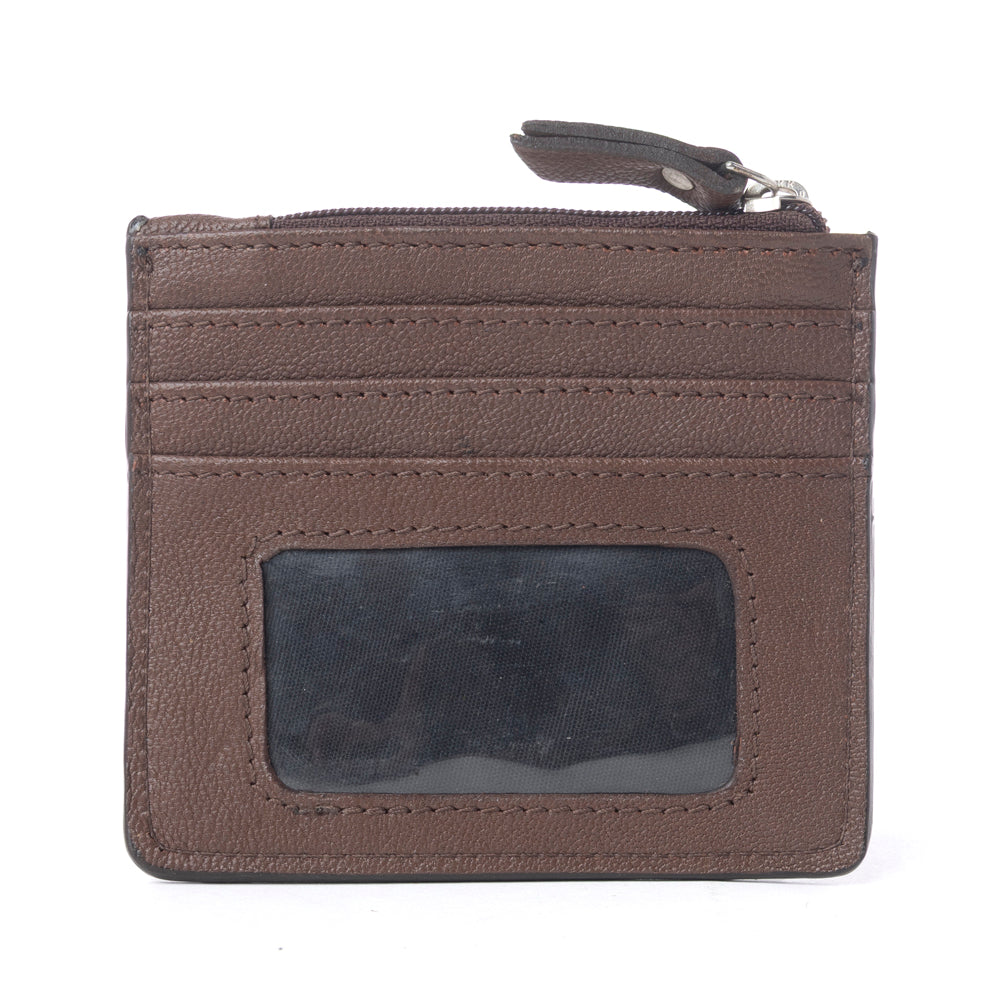 Briar Creek Handtooled Leather Credit Card Holder in Sage Tan