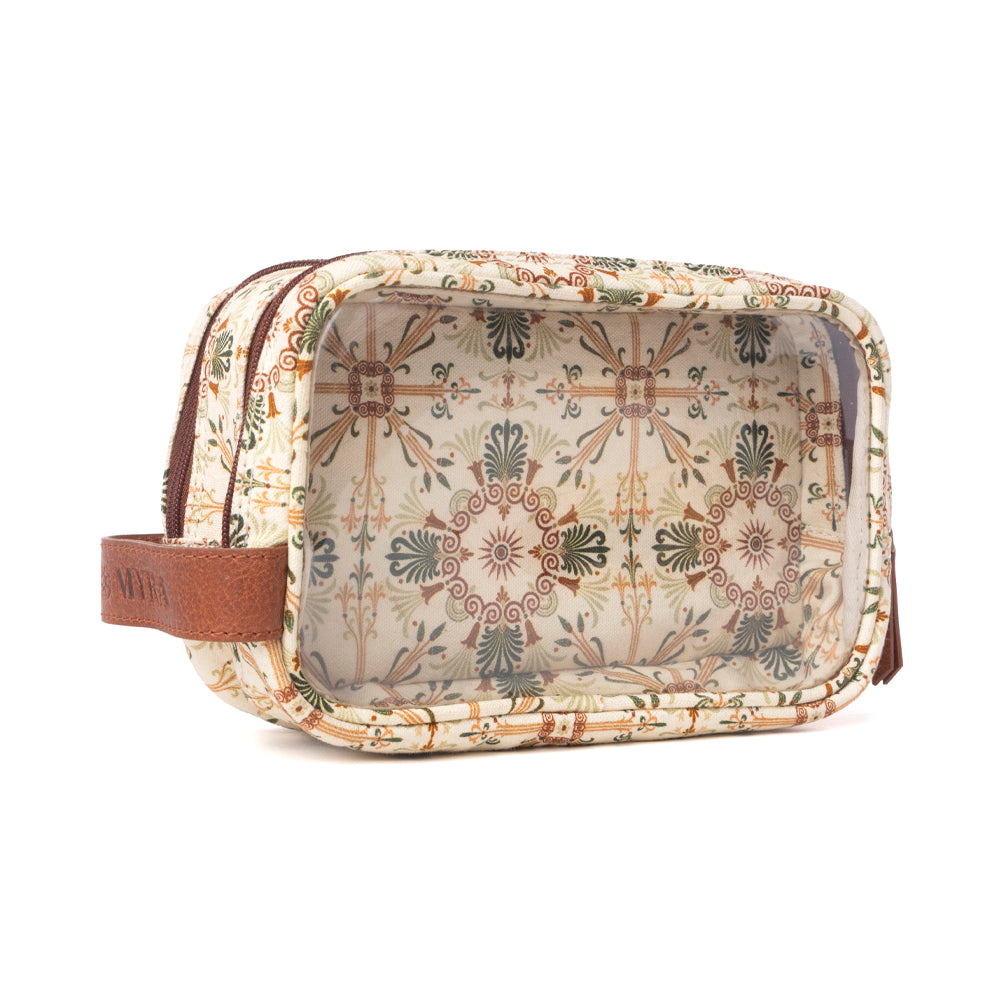 Willow Grove Cotton & Plastic Men's Shaving Kit in Oat Khaki