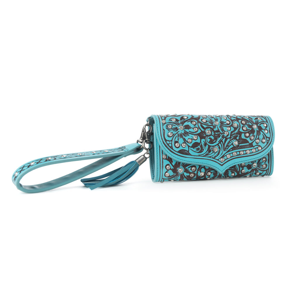 Wildflower Story Handtooled Leather Wallet Variant Combo