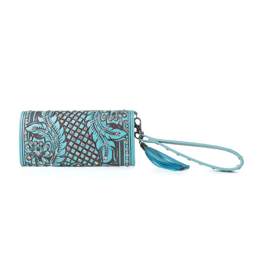 Wildflower Story Handtooled Leather Wallet Variant Combo