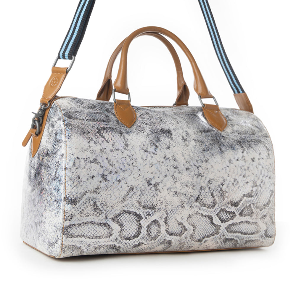 Ranger's Echo Snake Print Leather Duffle Bag Variant Combo