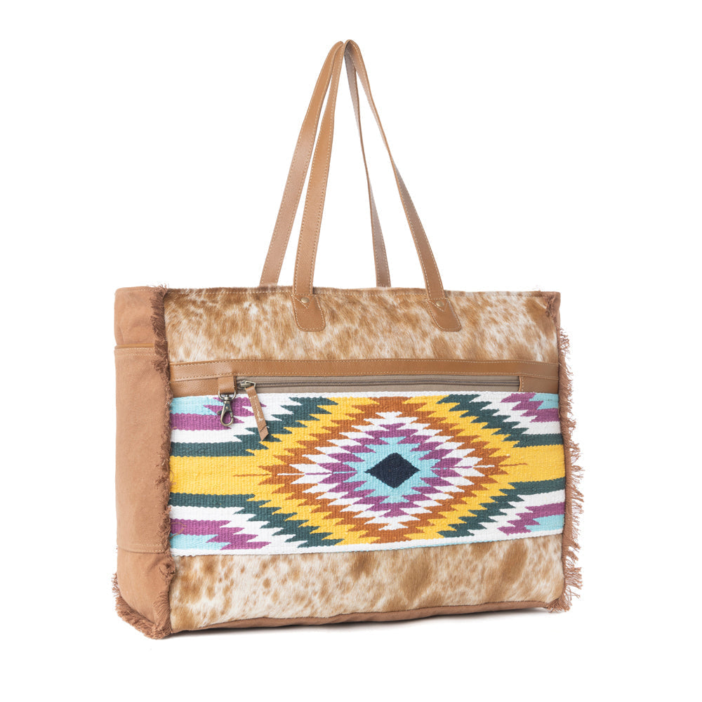 Myra Plains Diamond Weekender Bag in Serape Sable