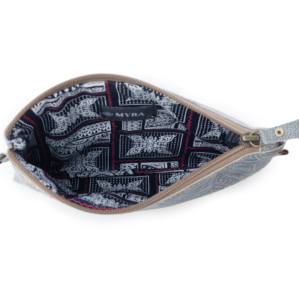 Myra Dust Creek Leather Belt Bag in Sage Mist