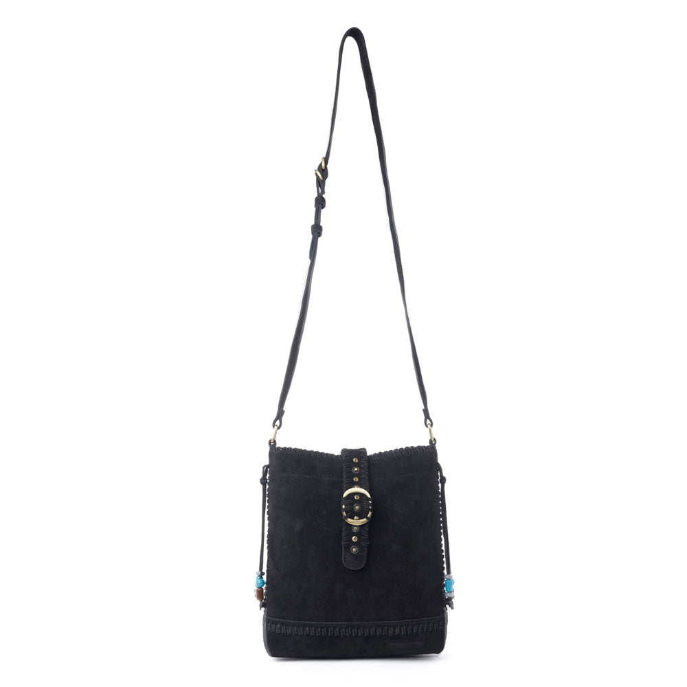 Yellowstone Stonecrest Suede Leather Concealed Carry Bag in Charcoal Black