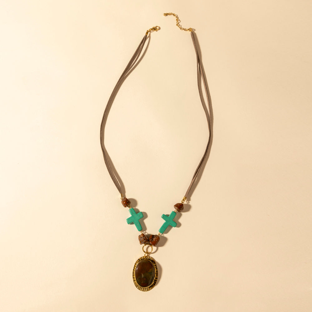 Rangefaith Pendant Necklace in Desert Turquoise