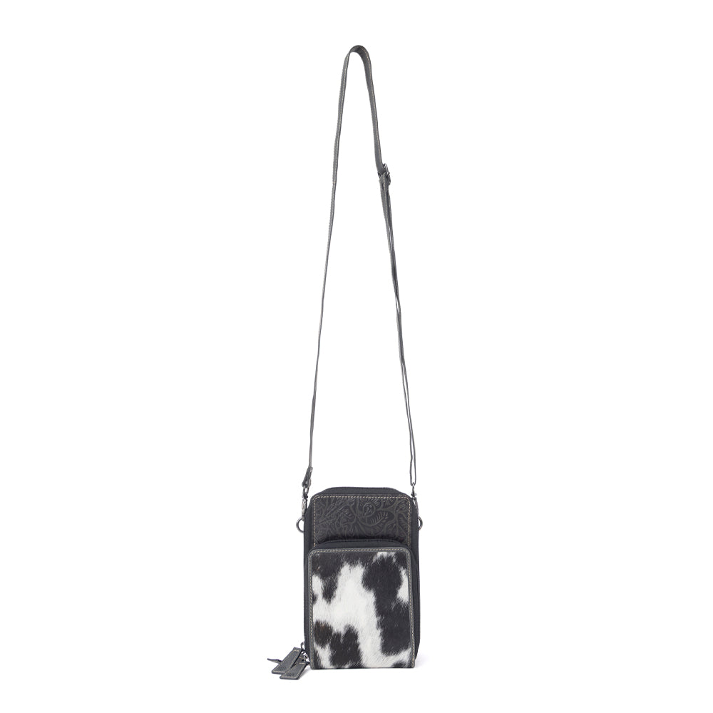 Rustler Ridge Embossed Leather Hairon Sling Bag Variant Combo