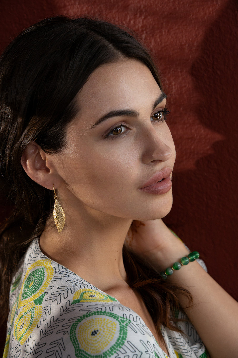 Roman Gold Drop Earrings