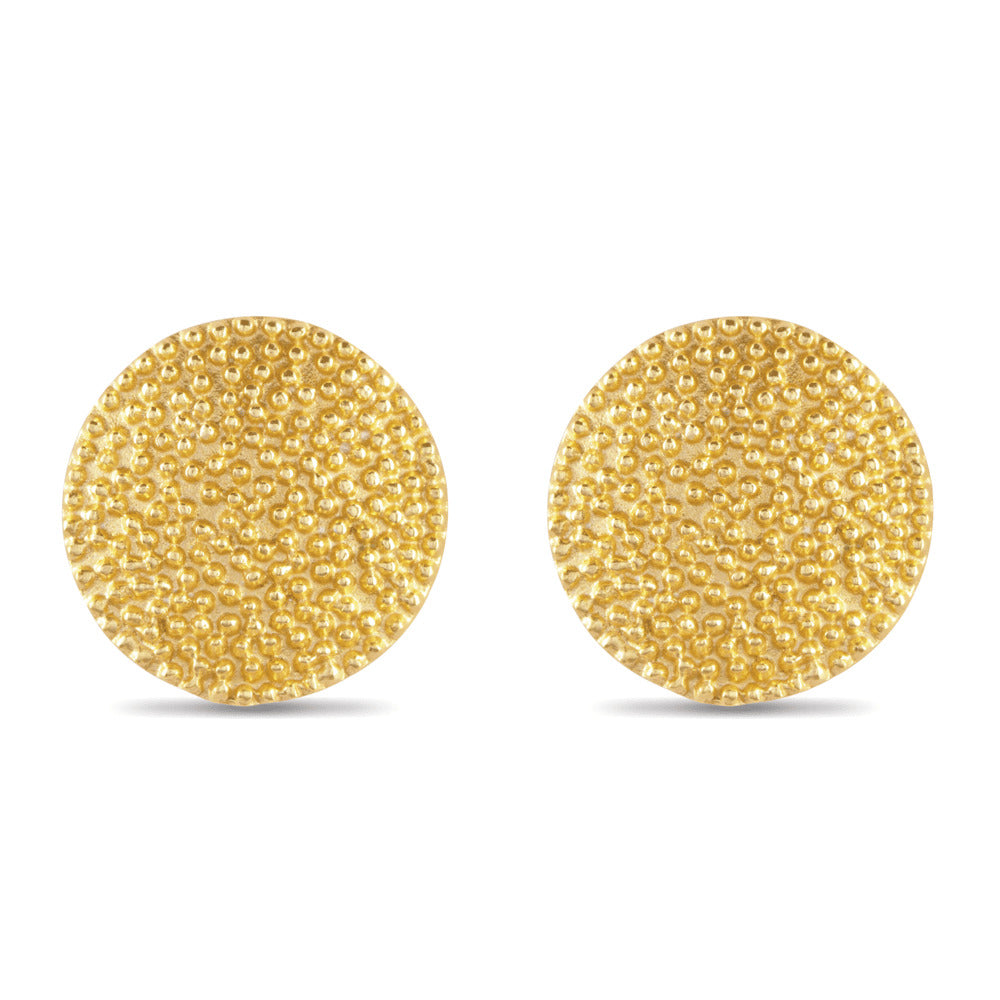 Merry Disc Stud Earrings