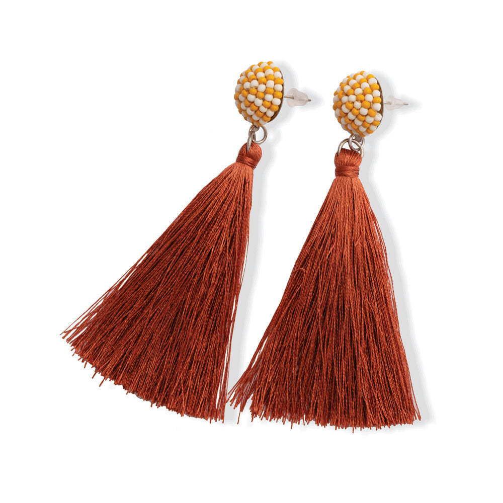 Red Shake Drop Earrings