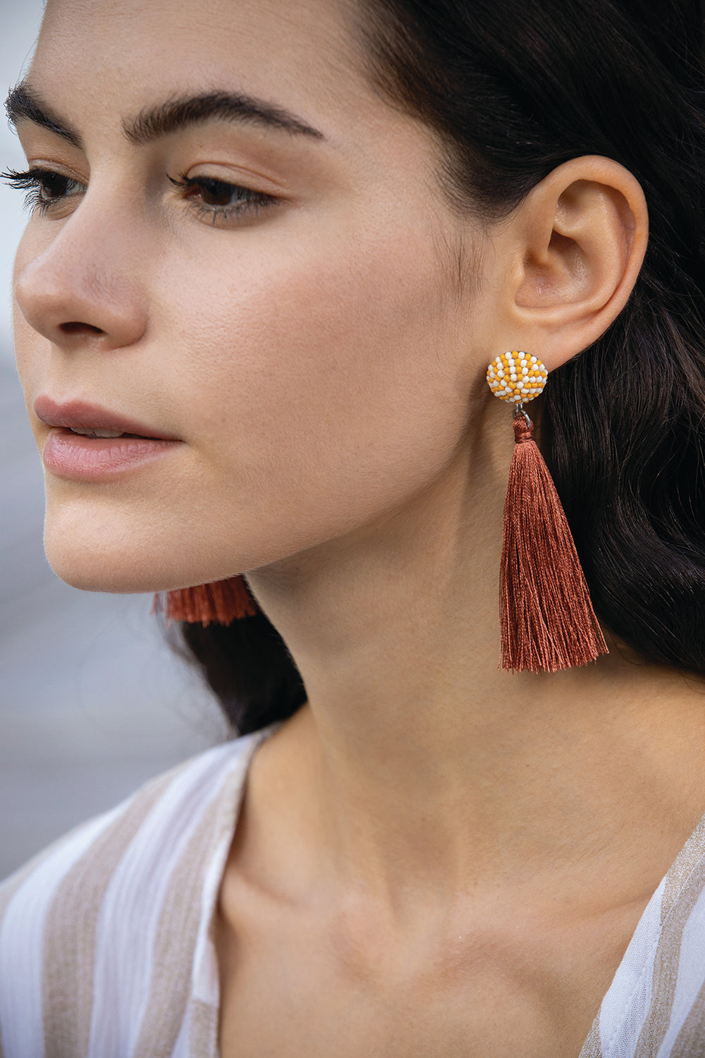 Red Shake Drop Earrings