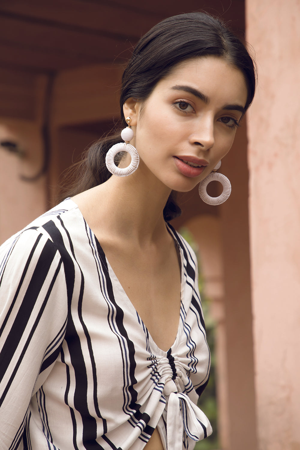 Crystal Clear Hoop Earrings